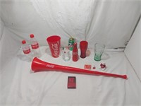 Collection Coca-cola,  verre, pin's, jeux de