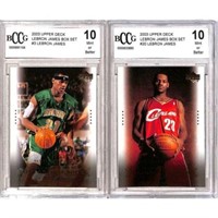 (2) Bccg 10 2003 Ud Lebron James Rookies