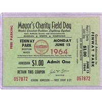 June 1964 Mayors Fenway Park Field Day Ticket