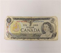 1973 CANADA $1 DOLLAR NOTE