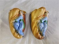 Matching Deco Germany Porcelain Wall Pockets