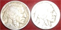 1927D & 1929S Indian Head/Buffalo Nickel