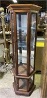 (G) Vintage Pulaski Curio Cabinet with Glass