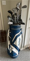 MacGregor Golf Bag w/Assorted Clubs