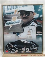 Framed Photograph of Dale Earnhardt and Car