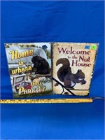 Reproduction Metal Signs-2pc 12x17