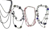 4 Lia Sophia Costume Jewelry Necklaces