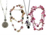 4 Lia Sophia Costume Jewelry Necklaces