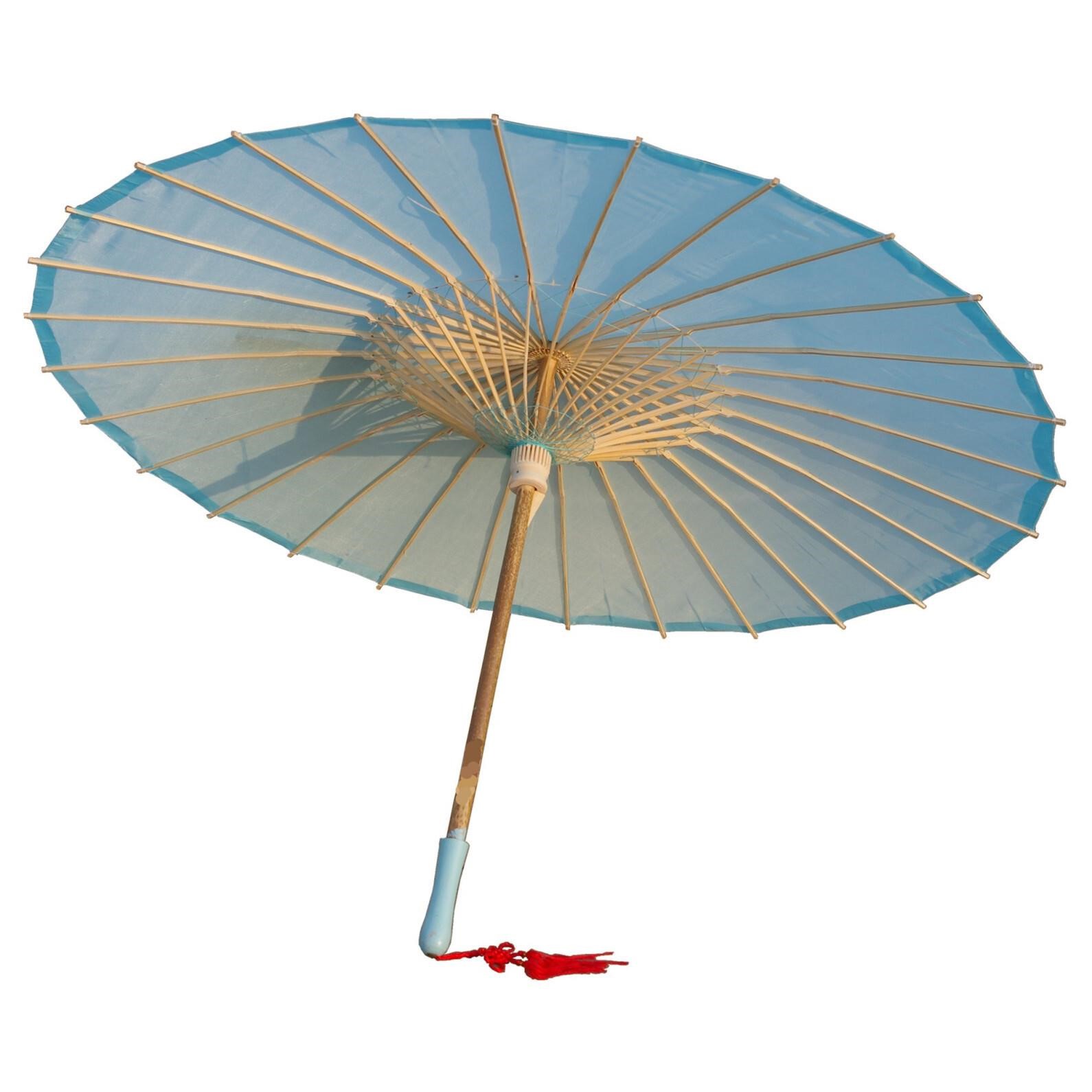 AEAOA Plain Bamboo Cloth Parasol Umbrella Great f