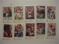 Ten 1982 Frito Lay Kansas City Chiefs football