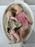 2 vintage baby dolls