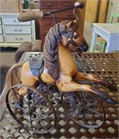 VINTAGE STYLE HORSE TRIKE FOR DOLL DISPLAY