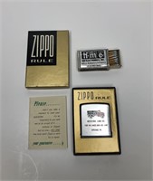 VINTAGE ADVERTISING ZIPPO AND MATCHES