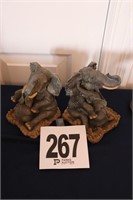 Elephant Themed Book Ends