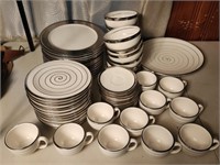 Approx 59pcs Hand Painted Dishes