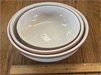 Frankoma Ranch Longhorns Nesting Bowls