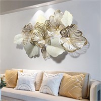 thlabe Home Decor Metal Wall Art Leaves, Modern