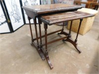 PAIR OF NESTING TABLES