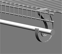 ClosetMaid 2052 SuperSlide Adjustable Hanging Rod,