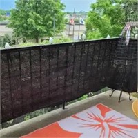 Charcoal Balcony Privacy Screen Fence Cover,