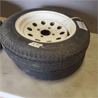 2- 4 Bolt Trailer Tires 4.80/12