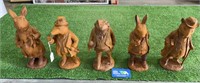 5 CAST IRON WILLOW CHARACTERS