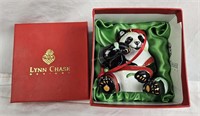 Lynn Chase Porcelain Panda Ornament
