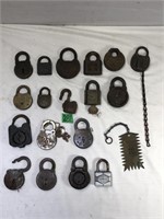 Lot of Various Antique Locks