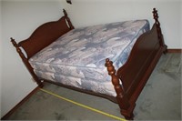 Full Size Bed Frame with Mattress Set