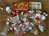 Mini Wood Christmas Ornaments plus some assorted