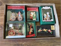 6 Hallmark Keepsake Ornaments, assort., in boxes