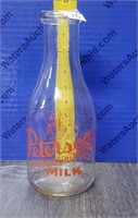Vintage One Quart Peterson's Milk Bottle