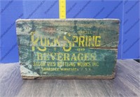 Vintage Wooden Rick Spring Beverage Crate