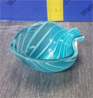 Art Glass Leaf Bowl