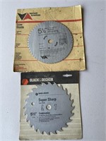 (2) Saw Blades in original packages