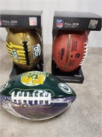 Green Bay Packers NFL 100 years of Footballs and