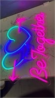 Neon Sign Be Together Neon Lights