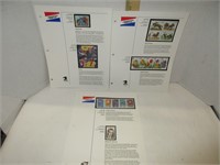 3 pages of Collectible stamps