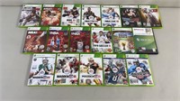 18pc Xbox 360 Sports Video Games
