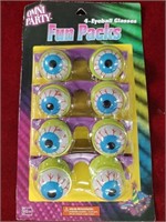 Party Eyeball Glasses - 4 pair