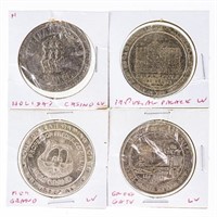 Group of 4 Vintage Las Vegas $1 Coins/Medallions -