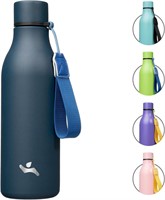 Konokyo Insulated Water Bottle with Strap, 18oz