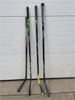 4 road hockey sticks