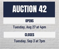 UsedTwo Auction 42 Times and Dates