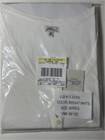 L.L. Bean Signature White Henley Tee Medium!