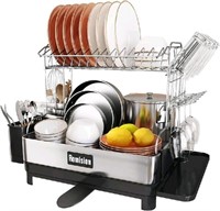 Romision Dish Rack and Drainboard Set, 304 Stainle