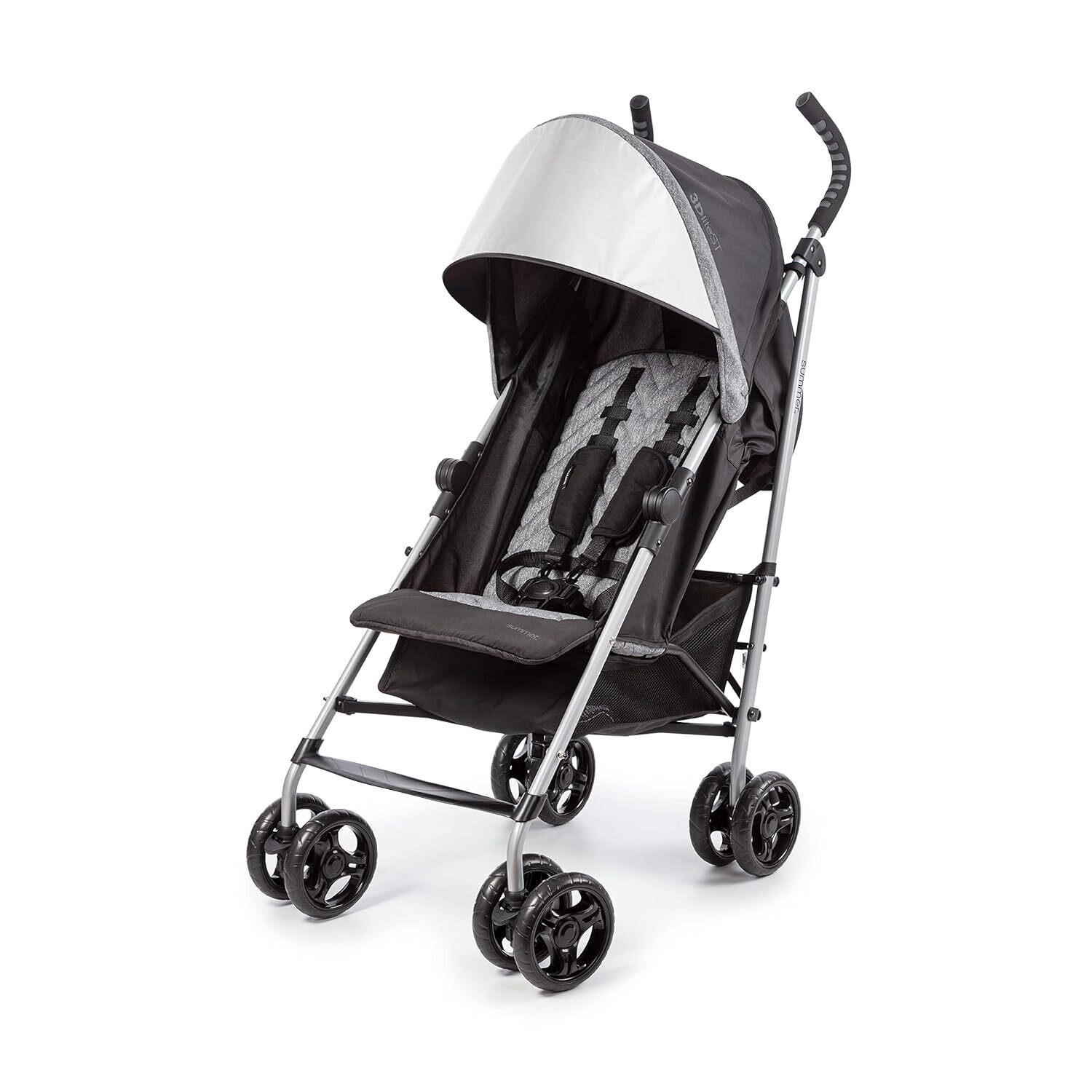 Summer Infant 3Dlite Stroller  Black & Gray