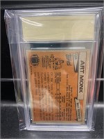 1981 Topps Art Monk Football Card Rookie Graded 10