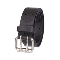 Dickies Men's Leather Double Prong Belt, Black,