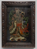 ANTIQUE CHINESE IMMORTAL REVERSE PAINTING